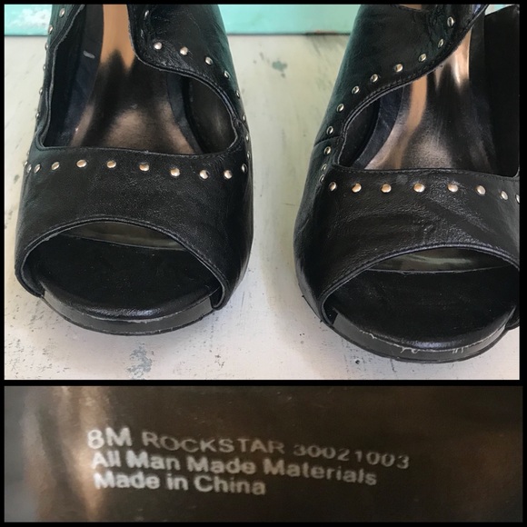 Carlos Santana ROCKSTAR Black Slingback Heels - Picture 7 of 8